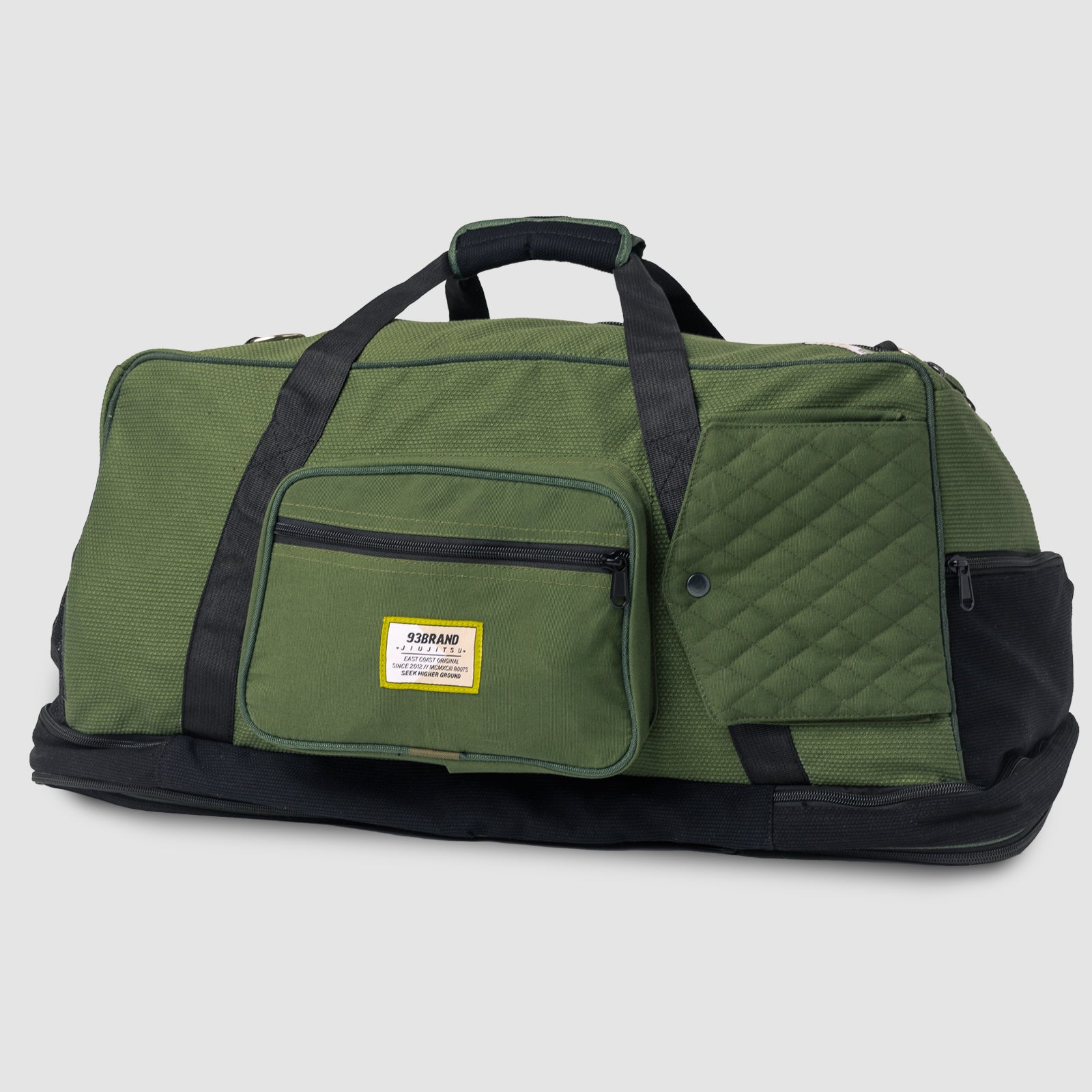 Green duffel deals bag with strap New