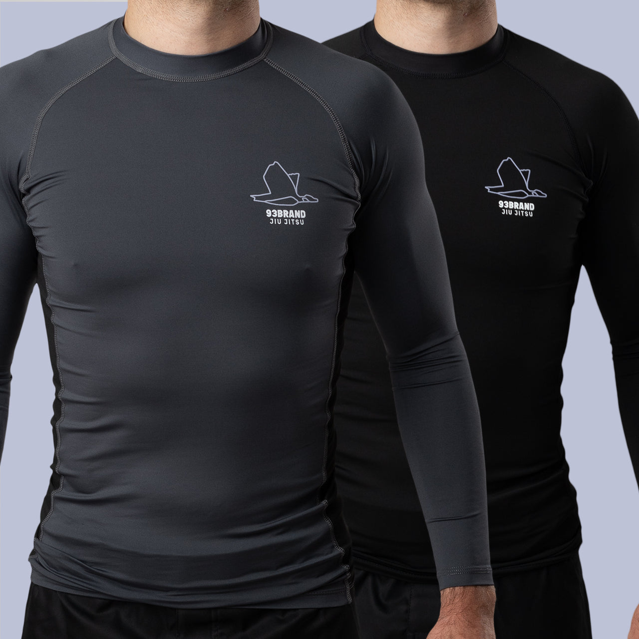 Standard Issue L/S Rash Guard 2-PACK (Black, Smoke Grey)