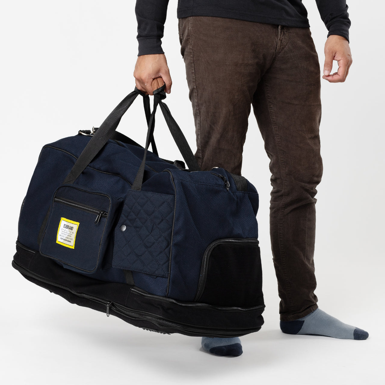 XL Pearl Weave Duffel Bag - Dark Navy Blue