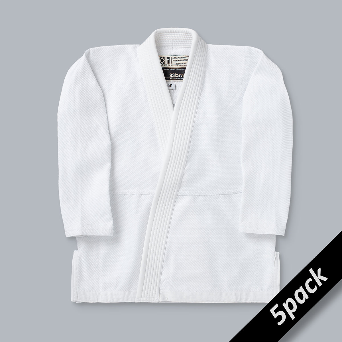 Standard Issue Kids Jiu Jitsu Gi - White (Heat Press 5pack)
