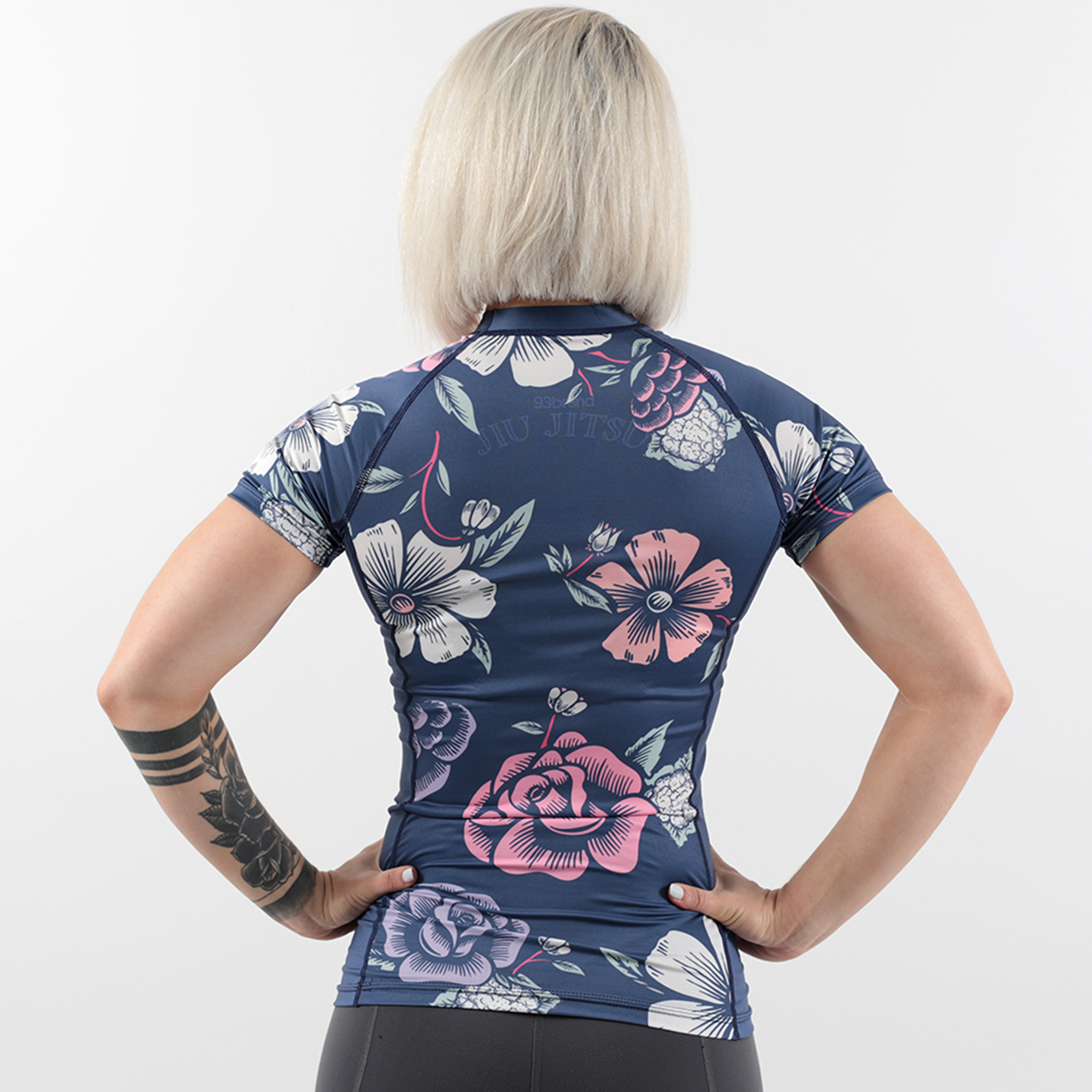 CAULI FLORAL Women's Rash Guard - Short Sleeve