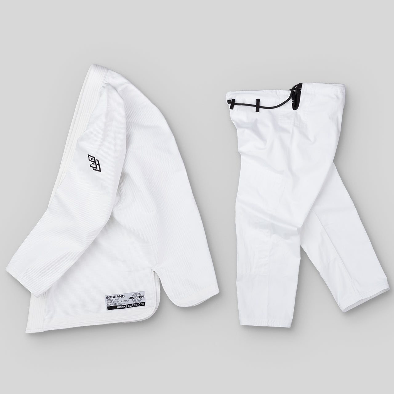 HOOKS CLASSIC Jiu Jitsu Gi - White