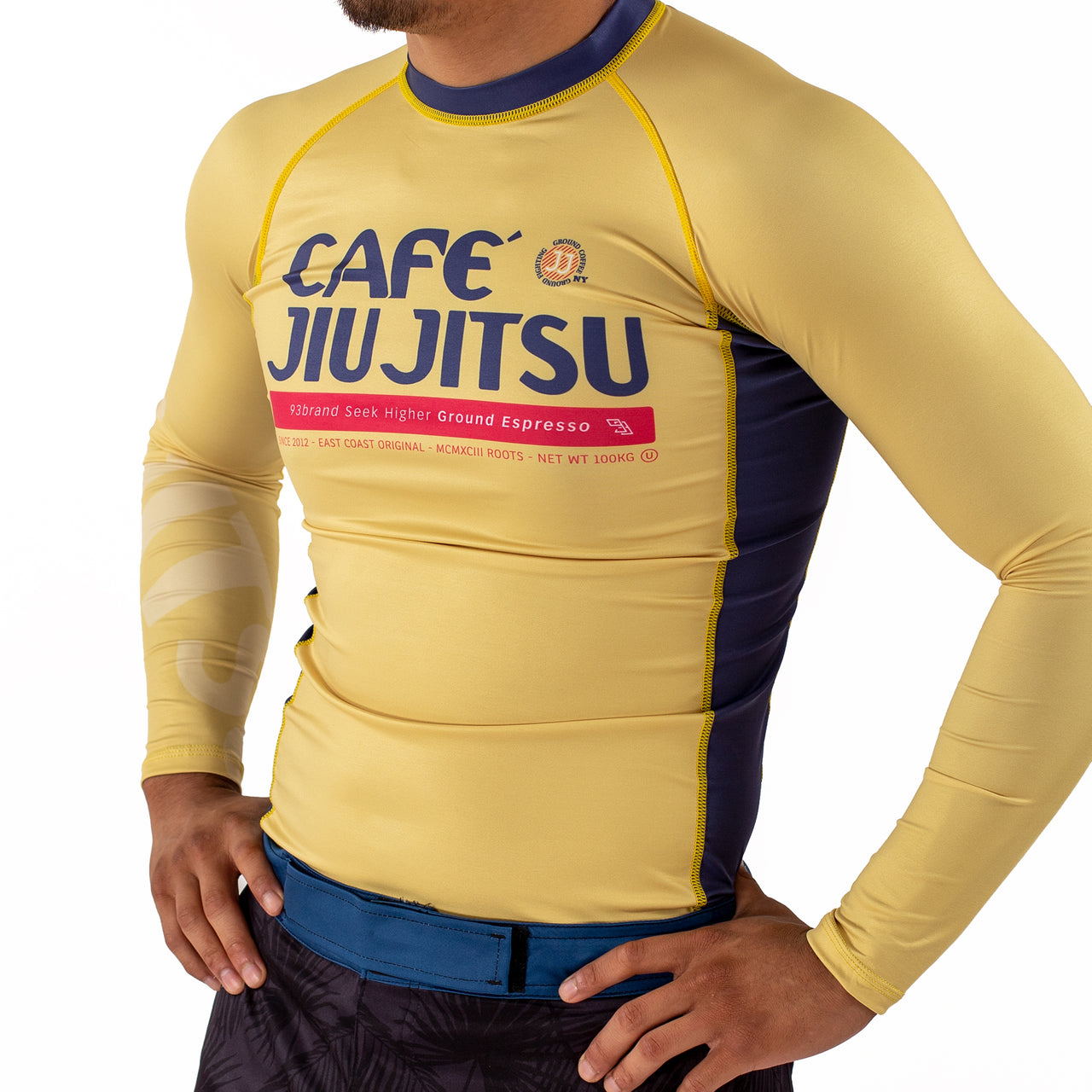 CAFE JIU JITSU Men's Rash Guard - Long Sleeve