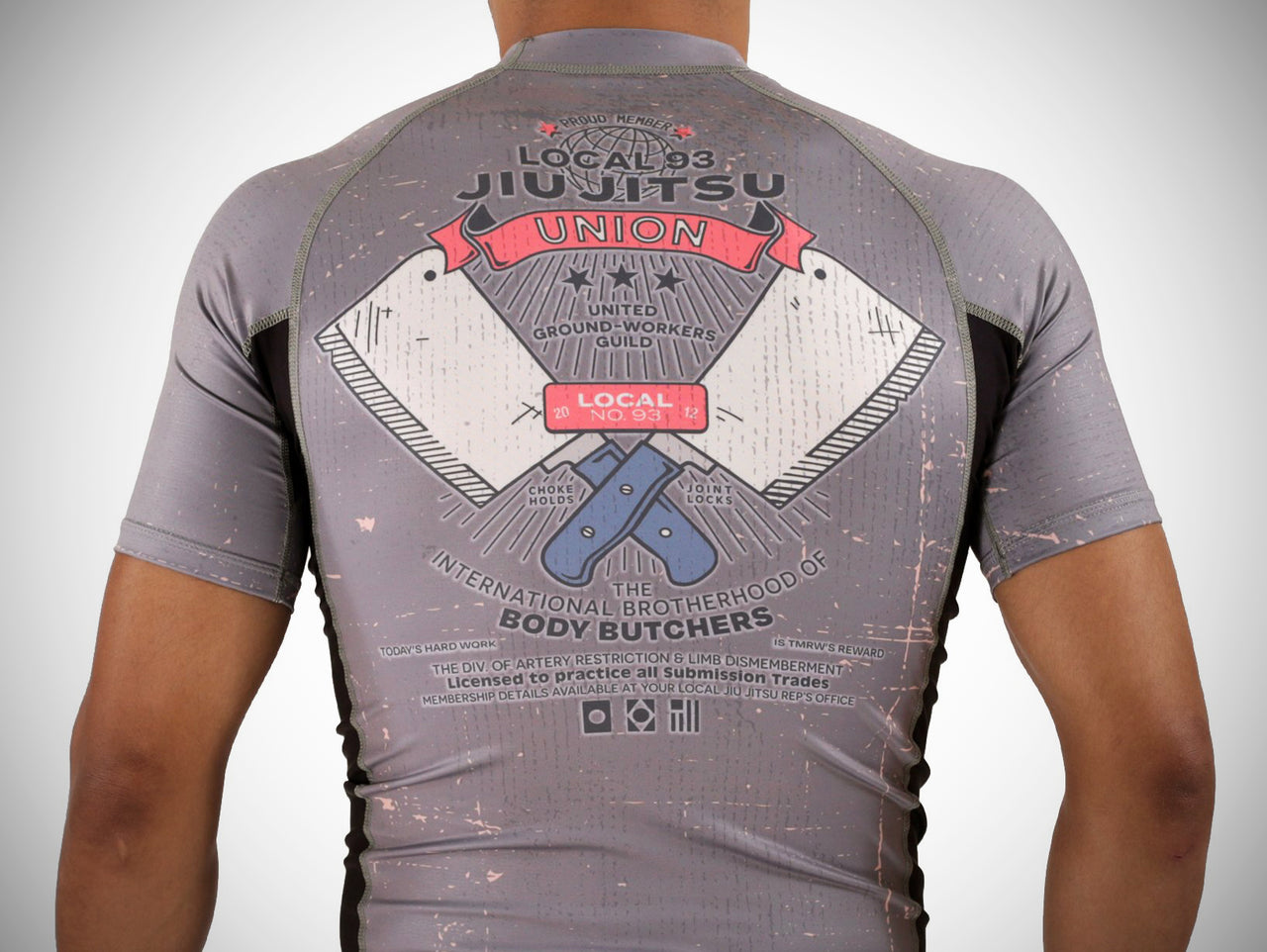 LOCAL BODY BUTCHERS Men's Rash Guard - Short Sleeve