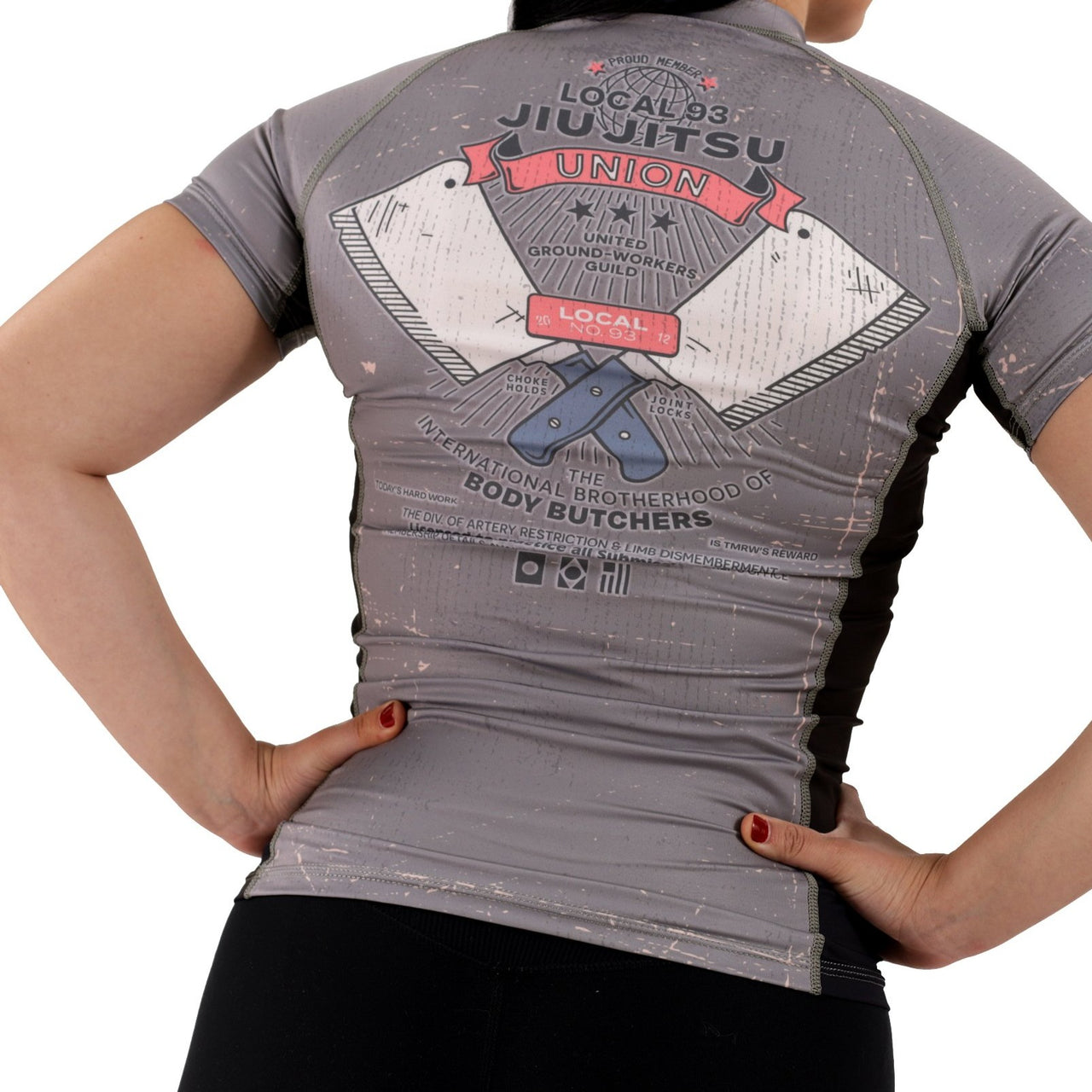 LOCAL BODY BUTCHERS Women's Rash Guard - Short Sleeve