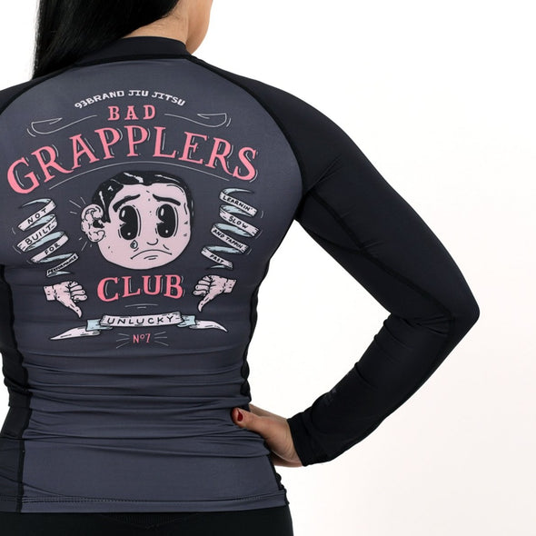 BAD GRAPPLERS CLUB Women's Rash Guard - Long Sleeve (Black)