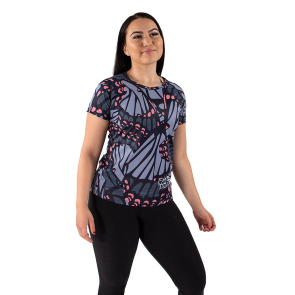 2-PACK of Women's Dry Tech Shirts - Palm/Butterfly