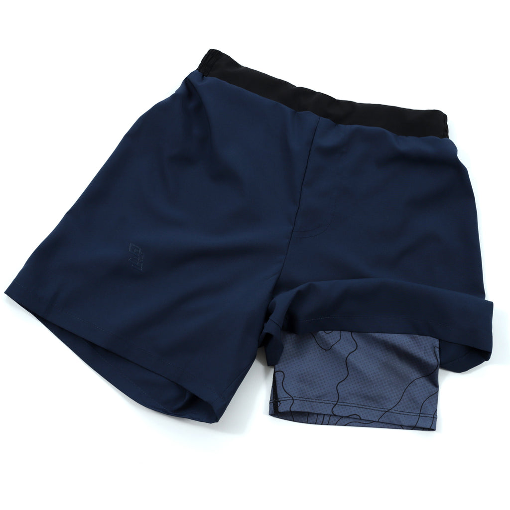 Two-Layer GOD Shorts V5 - Ink Blue 
