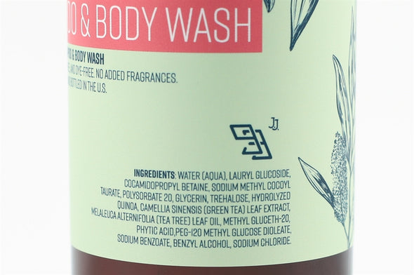 Natural Tea Tree Shampoo & Body Wash (Single Bottle)