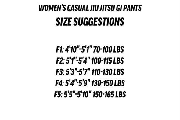 JIU JITSU ORIGINALS Women's Casual Gi Pants - Dark Marl Grey