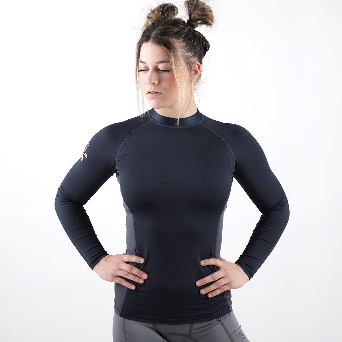 Standard Issue Women's L/S Rash Guard 2-PACK (Vintage Blue, Deep Green)