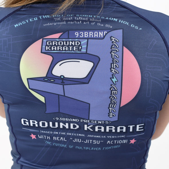 GROUND KARATE Women's Short Sleeve Rash Guard