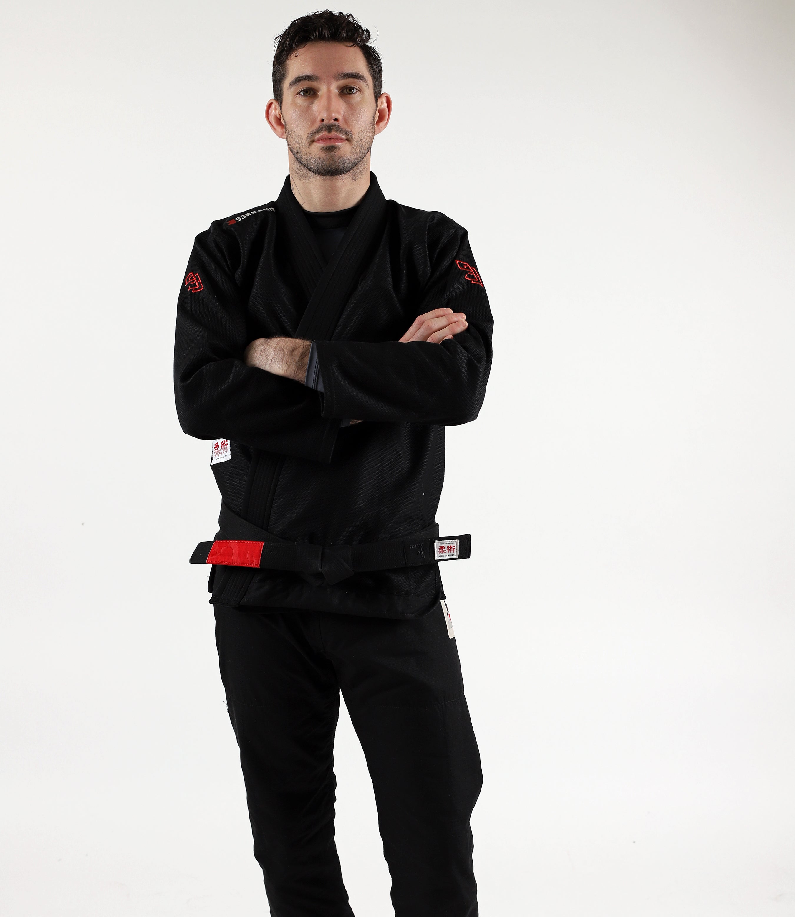 【関税込み】STRONGTHE ブラック＆グリーン ルーシュ フーディ GOOSE FEATHER Lightweight Black Jiu Jitsu Gi