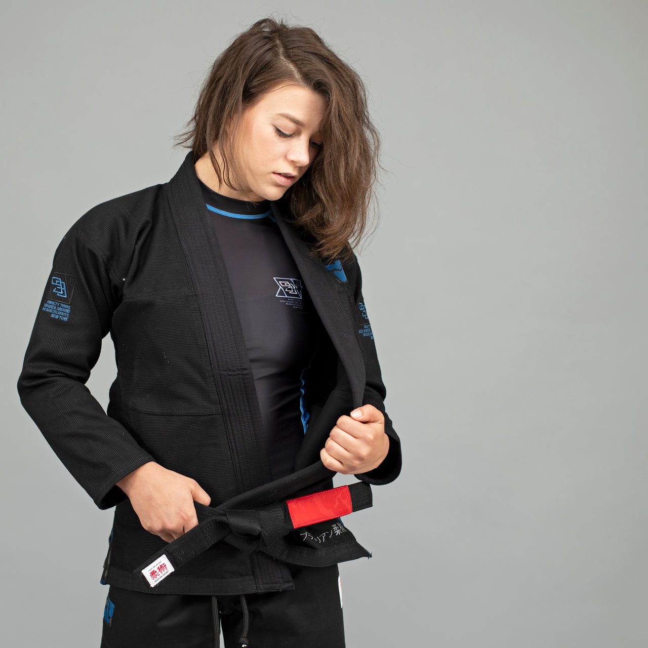 SLATE CAMO Women's Jiu Jitsu Gi - Black