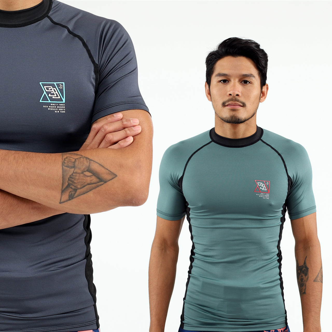 2019 Standard Issue Rash Guards 2-PACK (Sage Green, Slate Grey)