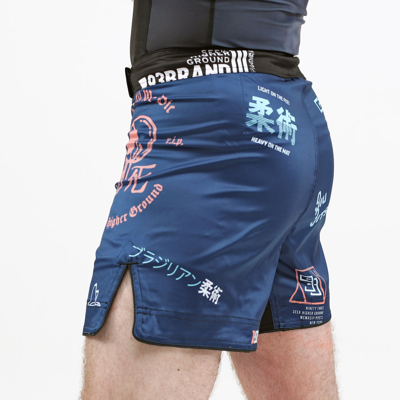 SPLATTER V2 Navy Blue Shorts (Short Length)