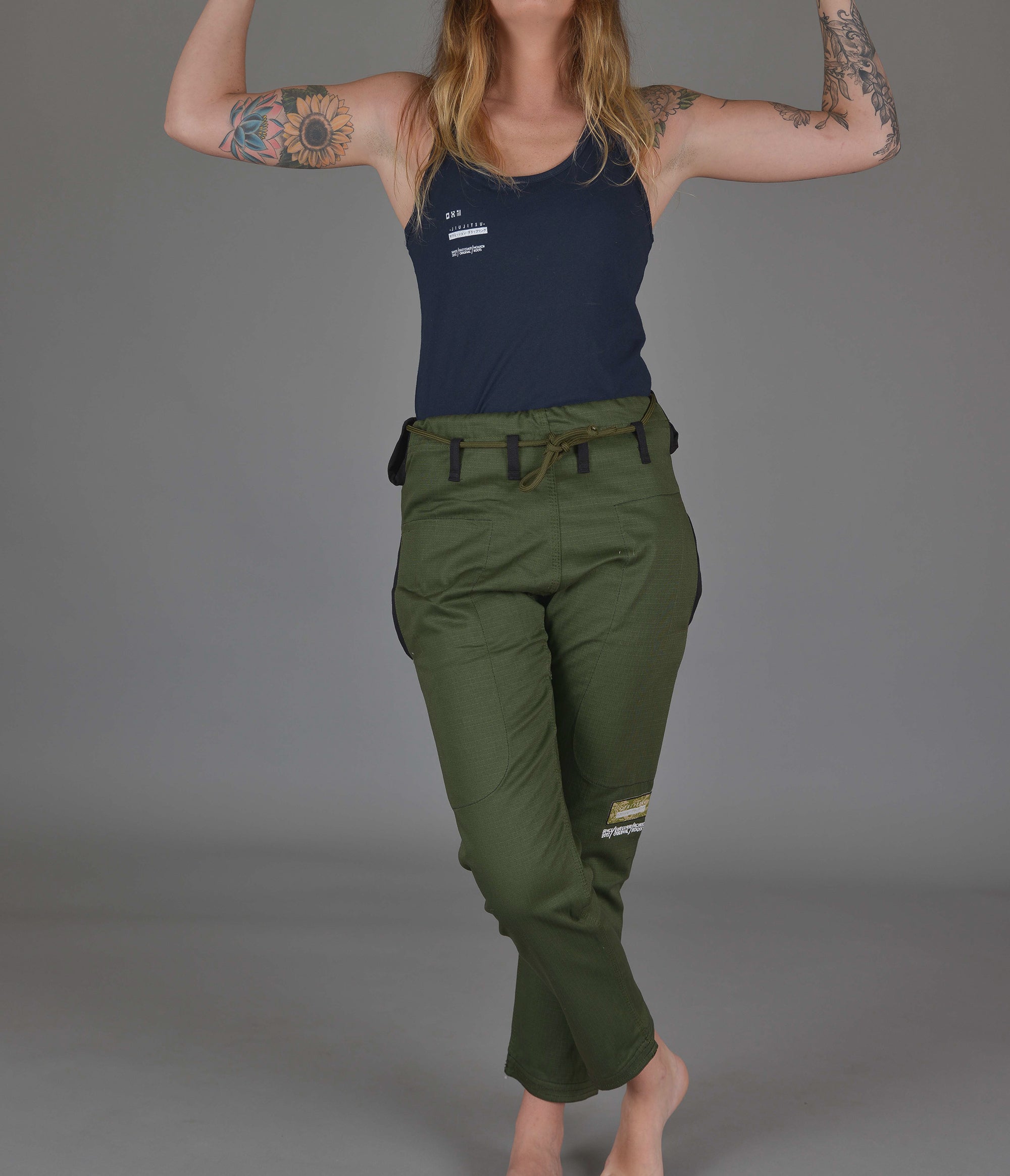 JIU JITSU ORIGINALS Men's + Women's Casual Gi Pants - Green