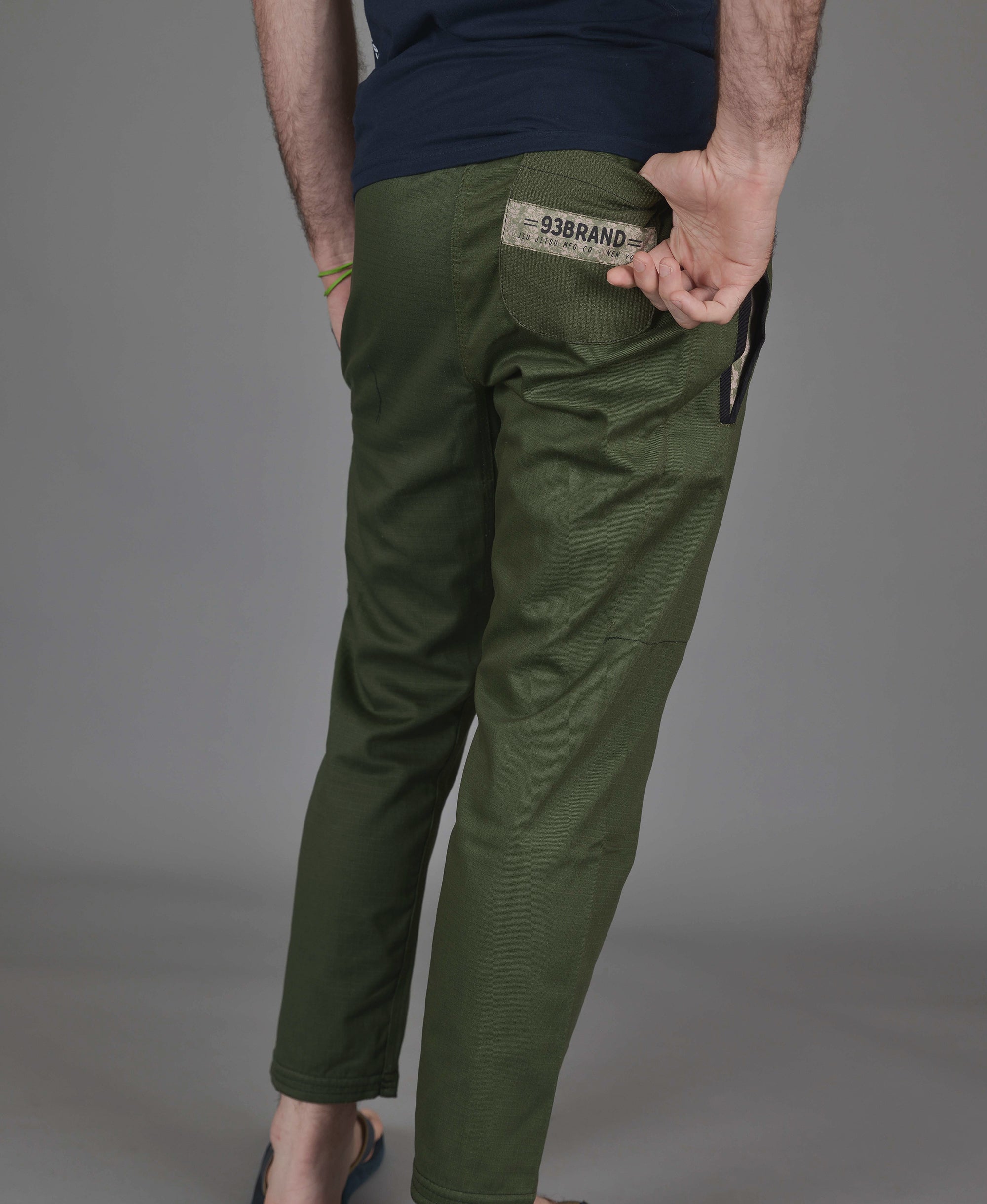 japoness m.u RIB adjastable pants グリーン japoness m.u RIB adjastable pants グリーン